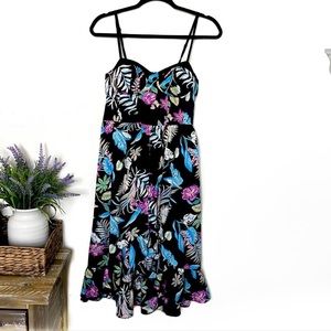 Chance & Destiny Band of Gypsies Tropical Floral Hi-Low Dress